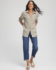 Chico's No Iron™ Linen Shirt WASHED SAGE