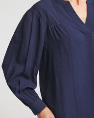 Chico's Woven Relaxed-Fit Shirt PASSPORT BLUE
