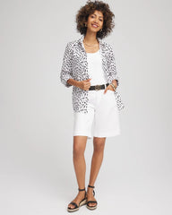 Chico's No Iron™ Polka Dot  Shirt OPTIC WHITE
