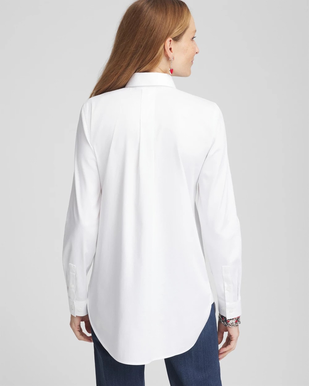 Chico's No Iron™ Valentine's Day Embroidered Tunic OPTIC WHITE