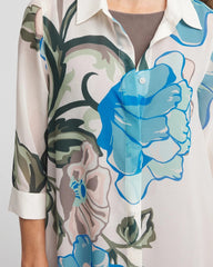 Chico's Travelers™ Artisanal Chiffon Tunic DARKEST SPRUCE