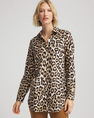 Chico's No Iron™ Animal-Print Tunic SAND