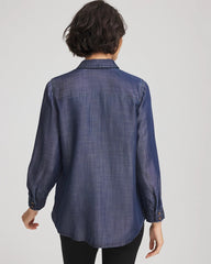 Chico's Tencel™ Classic-Fit Denim Tunic ROSARIO INDIGO