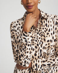 Chico's No Iron™ Animal Print Shirt CARAMEL APPLE