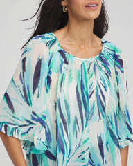 Chico's Georgette Batwing Blouse SEASPRAY