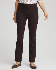 Chico's Girlfriend Slim Full-Length Jeans COCOA BEAN
