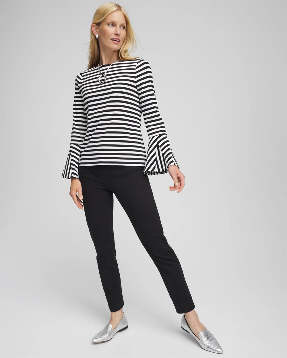 Chico's Modern Pull-On Ankle Jeggings BLACK