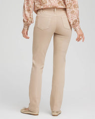 Chico's Girlfriend Slim Full-Length Jeans CHAMPAGNE FIZZ