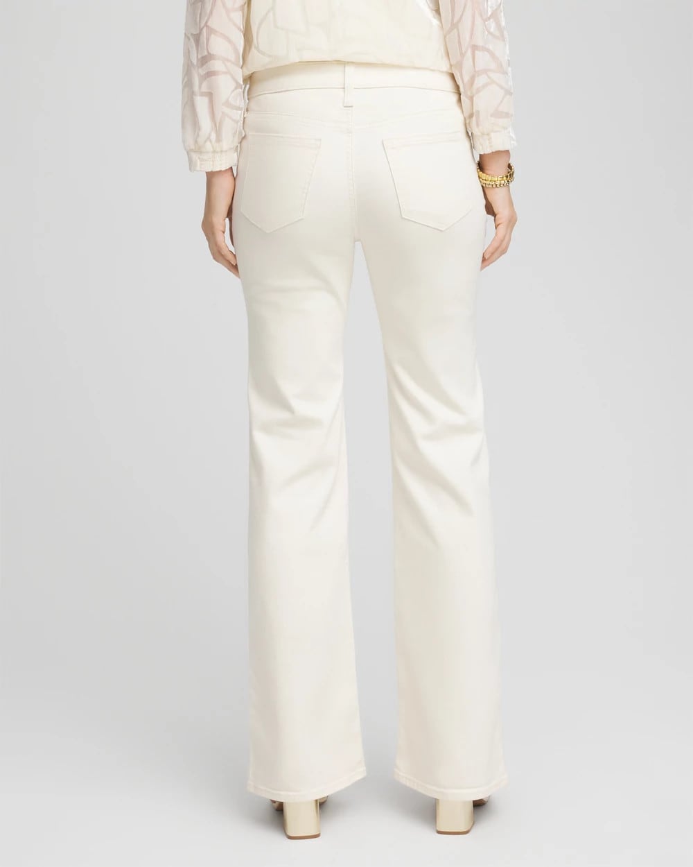 Chico's Girlfriend Flared Jeans ENGLISH CREAM