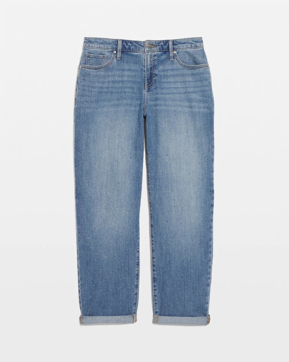 Chico's Dewdrop Boyfriend Cropped Jeans OSLO INDIGO
