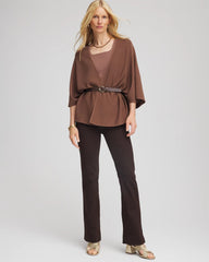 Chico's Pull-On Slim Bootcut Jeggings COCOA BEAN