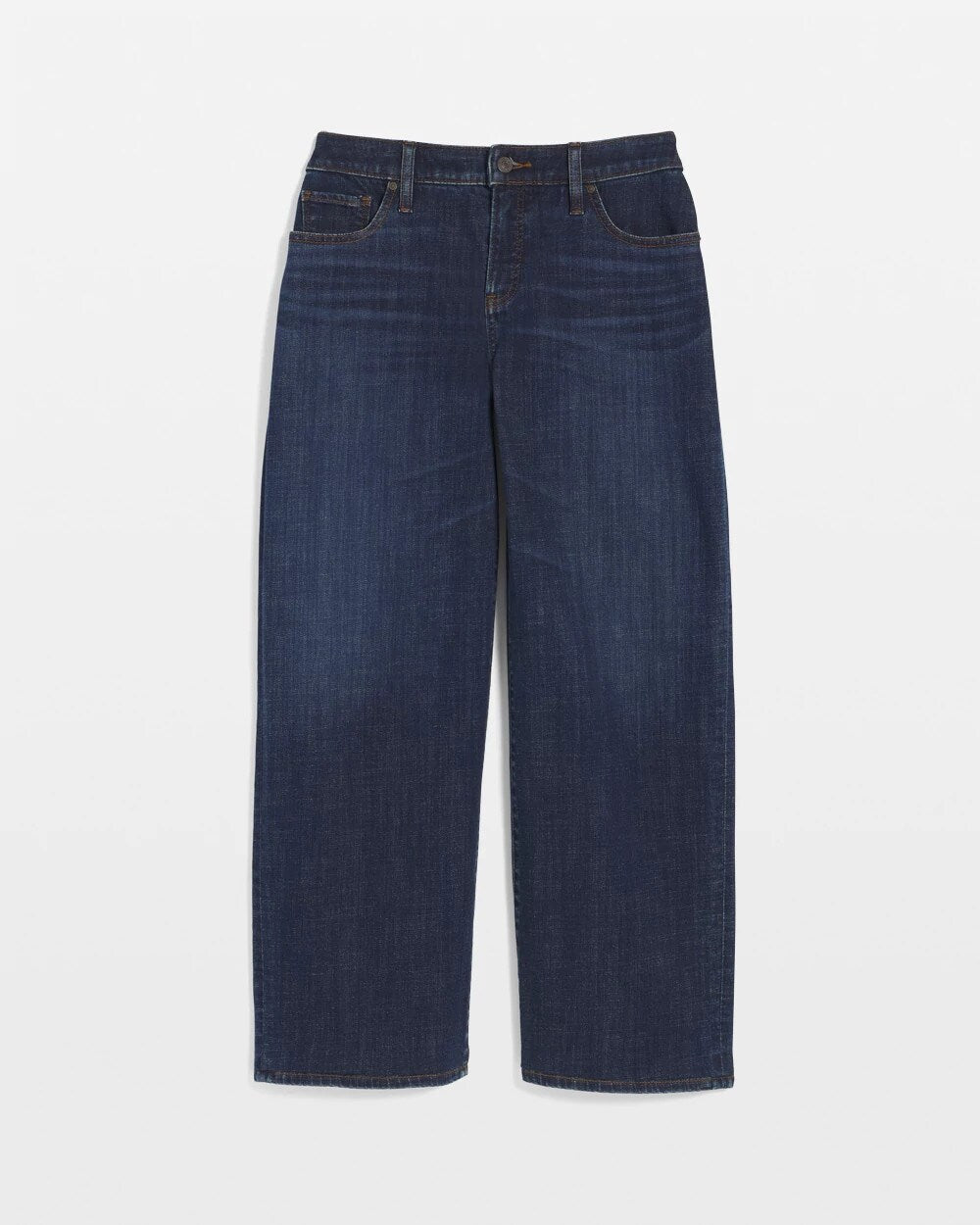 Chico's Girlfriend Cropped Wide-Leg Jean DARK SAPPHIRE INDIGO