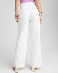 Chico's So Slimming® High-Rise Wide-Leg Jeans ALABASTER