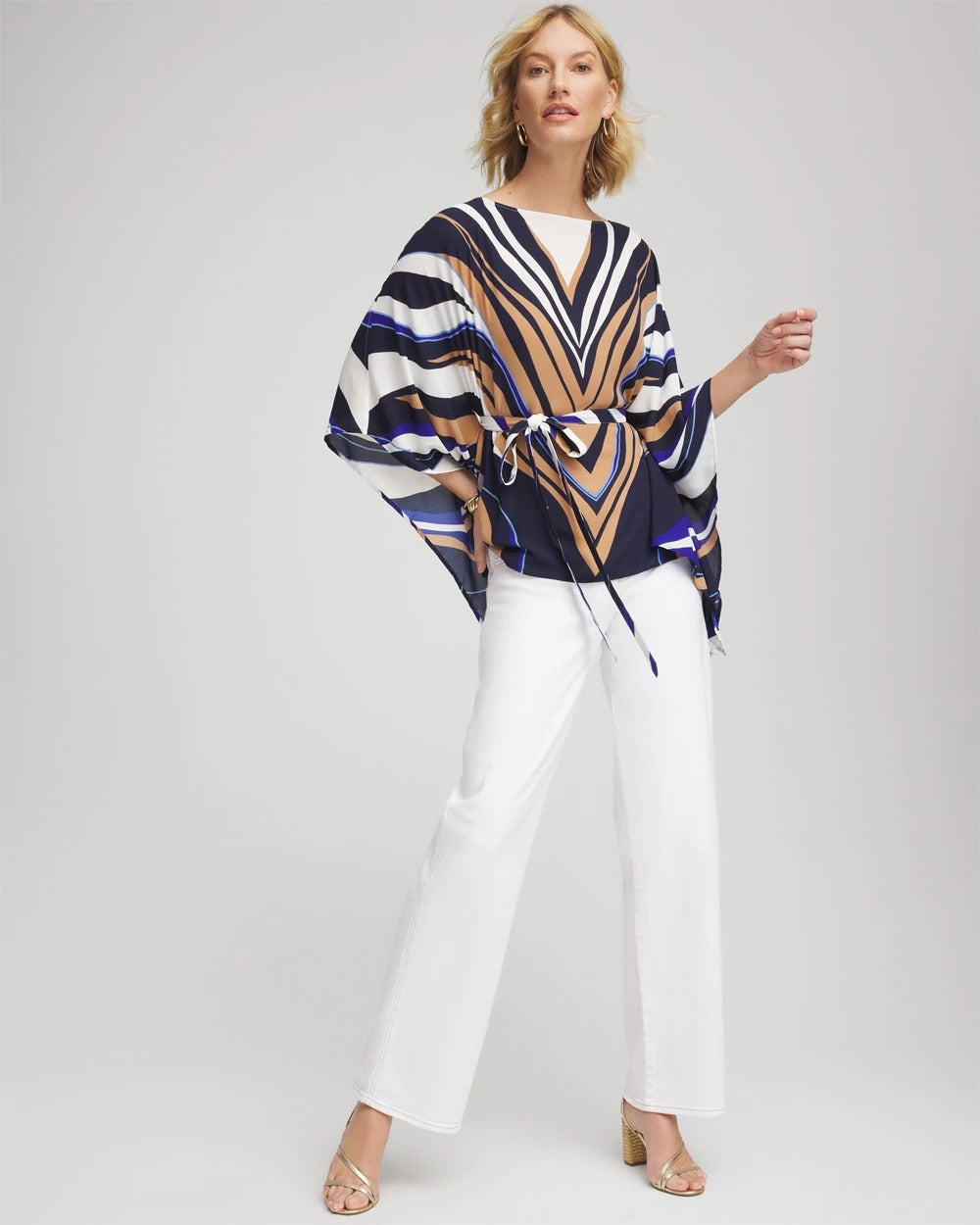 Chico's Seeded Pull-On Wide-Leg Jeans NATURAL SEEDED