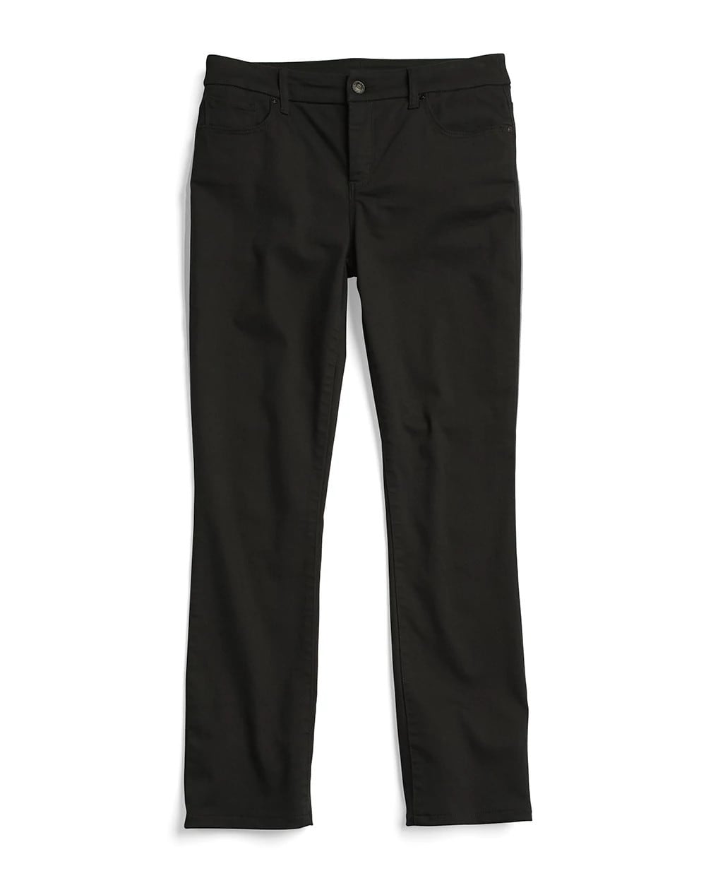 Chico's Girlfriend Slim Straight Jeans BLACK