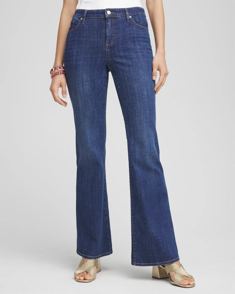 Chico's Girlfriend Flare Jeans CARINA INDIGO