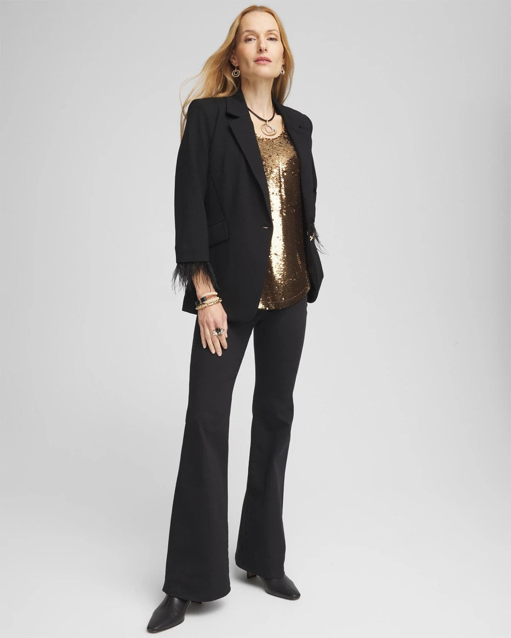 Chico's Pull On Flare Jeggings BLACK