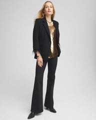 Chico's Pull On Flare Jeggings BLACK