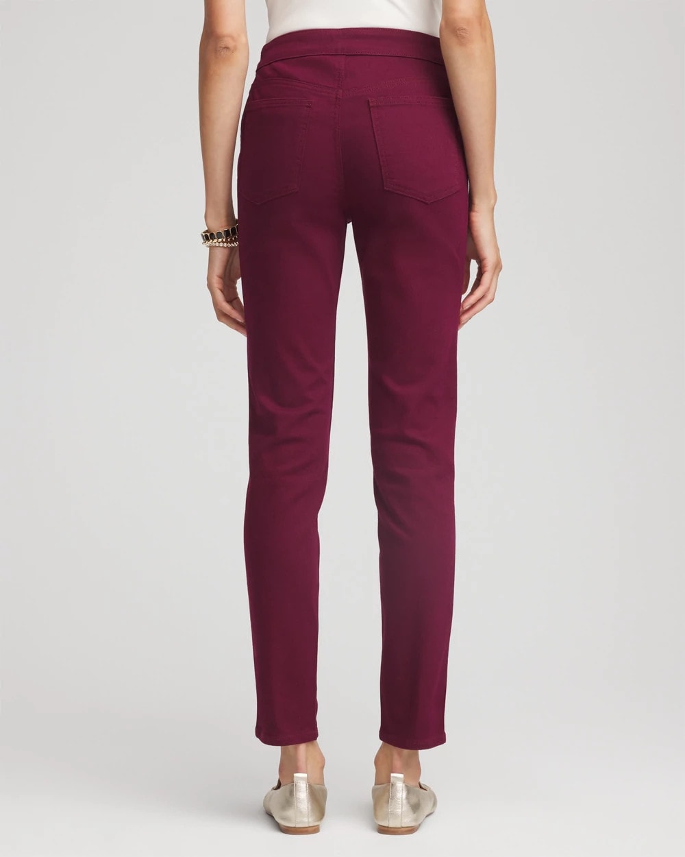 Chico's Modern Pull-On Ankle Jeggings DEEP CHIANTI