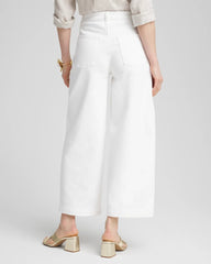 Chico's So Slimming® High-Rise Wide Cropped Jeans ALABASTER