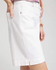 Chico's Denim Trouser Shorts ALABASTER