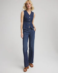 Chico's High-Rise Straight Fit Jeans BISCAYNE INDIGO