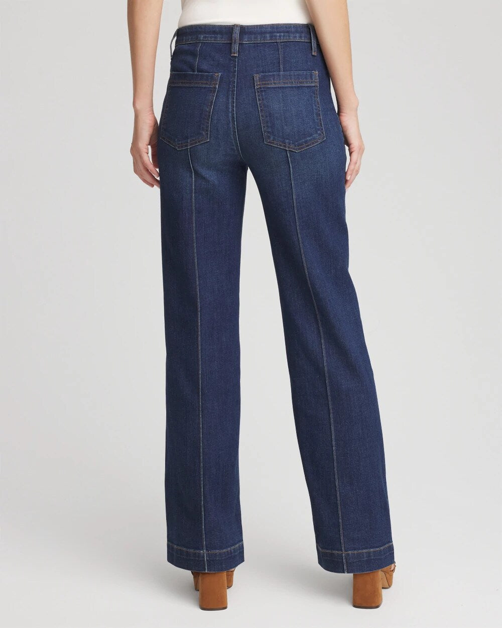 Chico's High-Rise Straight Fit Jeans BISCAYNE INDIGO