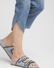 Chico's Pull-On Dolphin-Hemmed Capri Jeans HELENA INDIGO