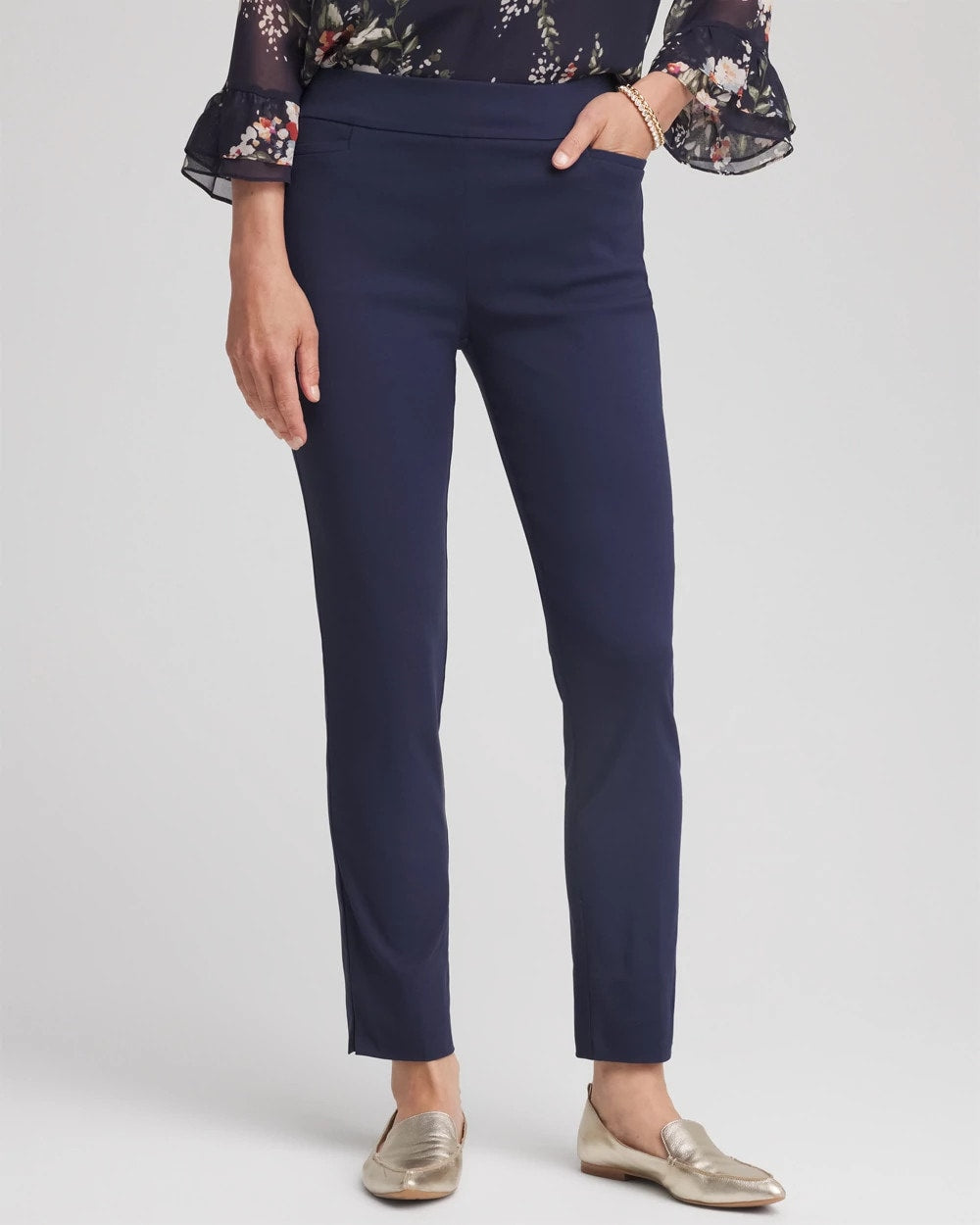 Chico's Brigitte™ Slim Pull-On Ankle Pants PASSPORT BLUE