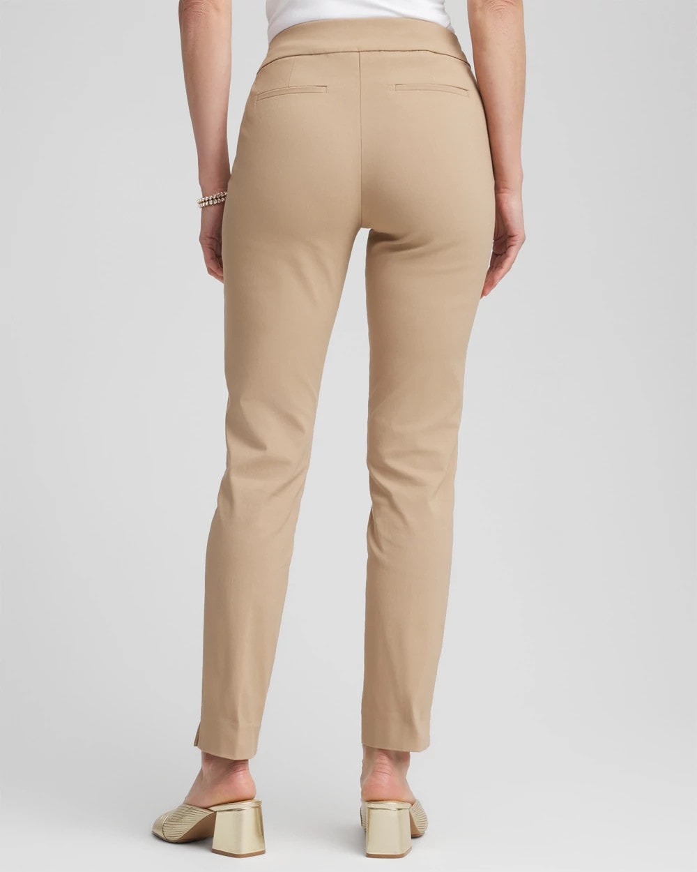 Chico's Brigitte™ Slim Pull-On Ankle Pants CATTAIL BROWN