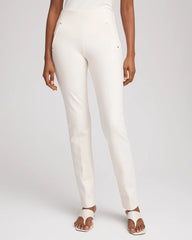 Chico's Juliet Slim Trim Detail Pants ENGLISH CREAM