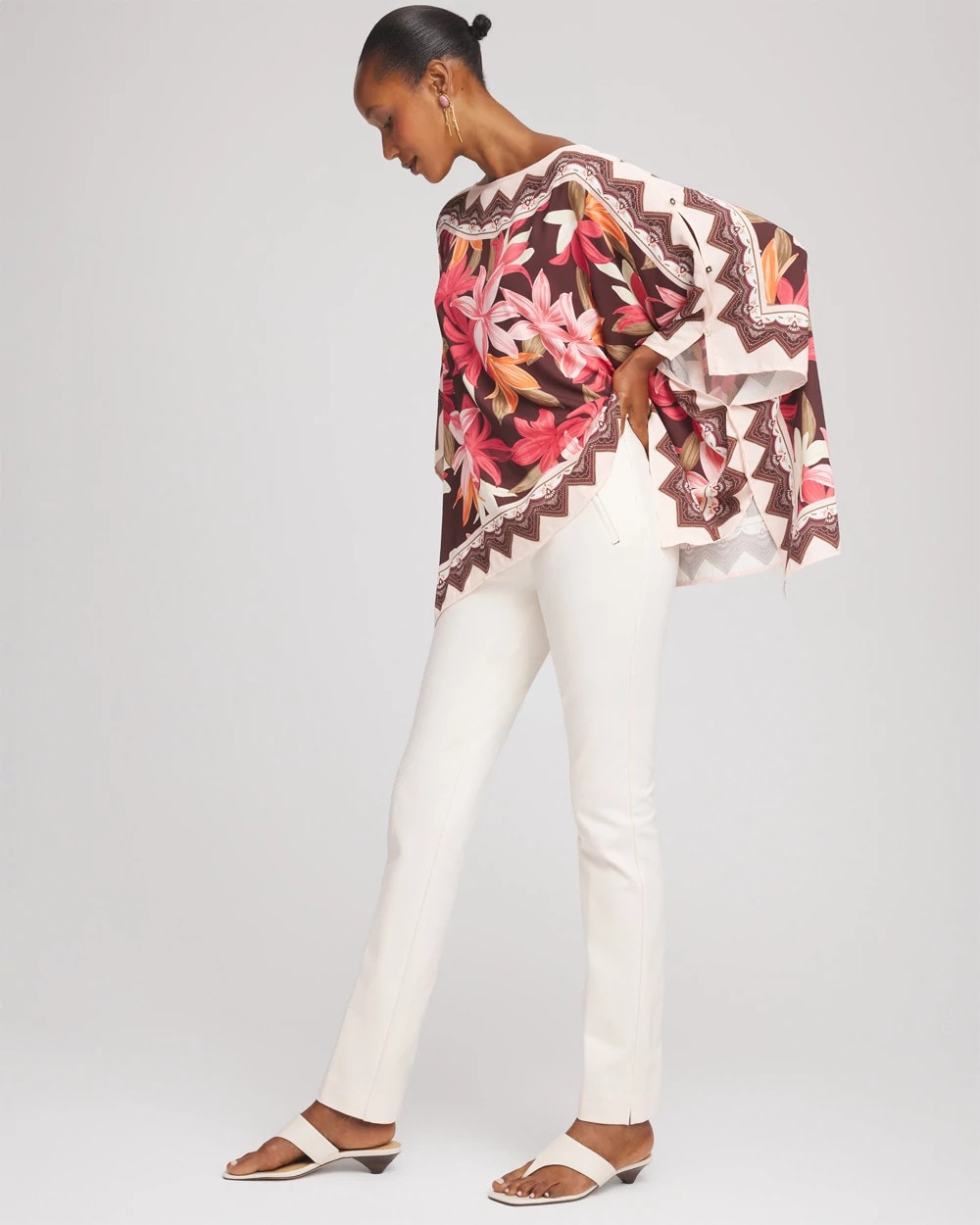 Chico's Juliet Slim Trim Detail Pants ENGLISH CREAM
