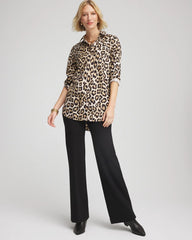 Chico's Juliet Wide Full Length Pant BLACK