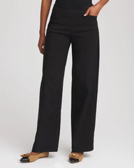 Chico's Brigitte™ Slim Wide-Leg Pants BLACK