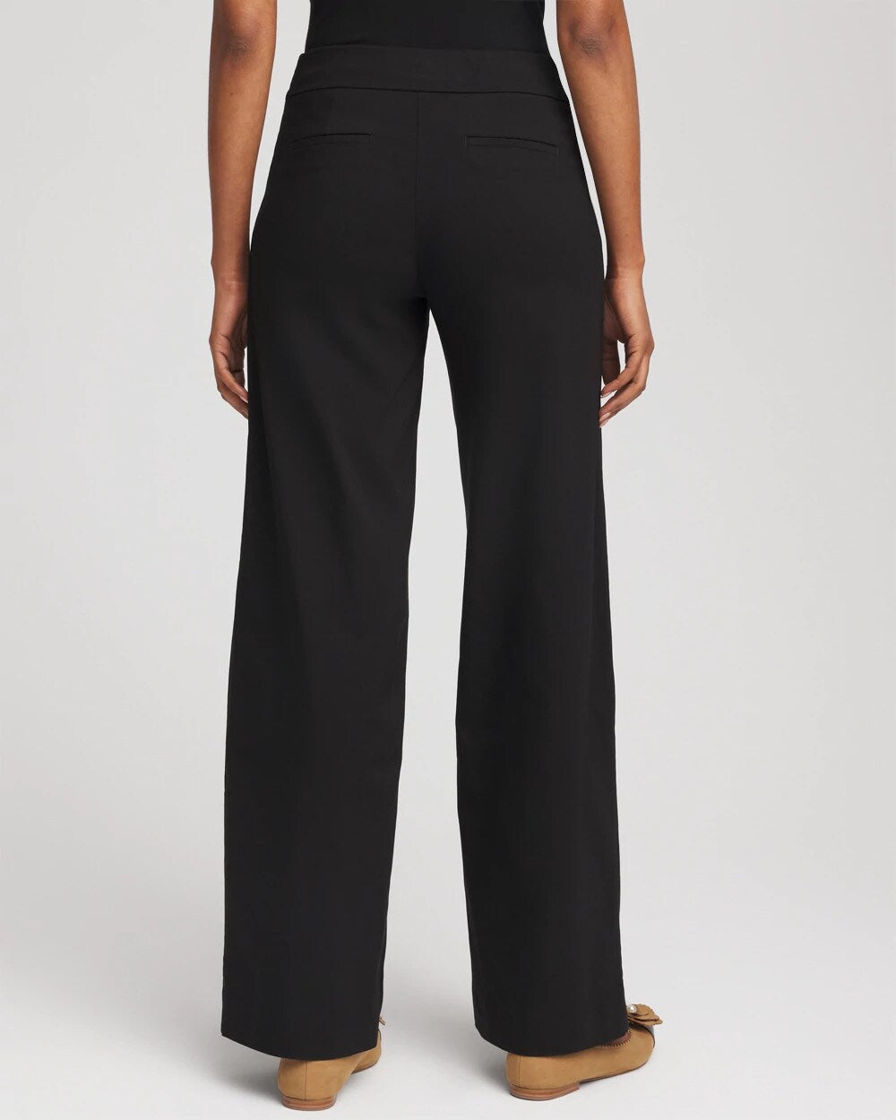 Chico's Brigitte™ Slim Wide-Leg Pants BLACK