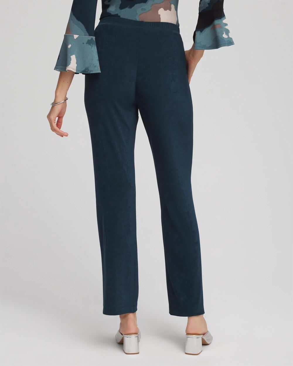 Chico's Travelers™ No Tummy Pants TEAL SHADOW