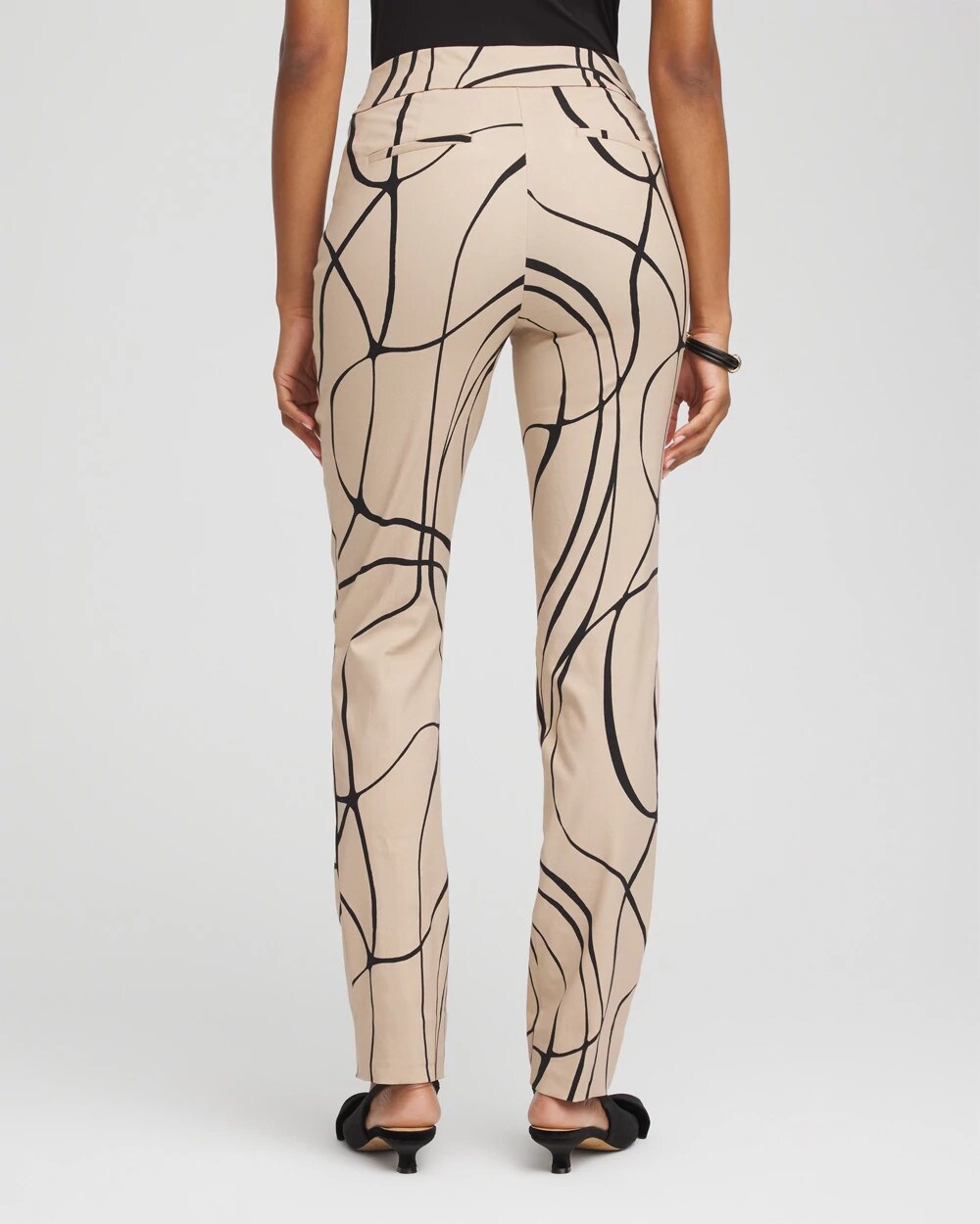 Chico's Brigitte™ Golden Leaf Slim Full-Length Pants CHAMPAGNE FIZZ