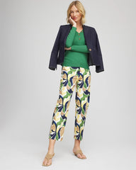 Chico's Emme Straight Mod Cropped Pants ALABASTER
