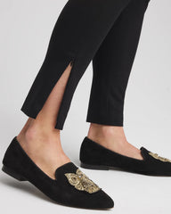 Chico's Juliet Slim Zip-Ankle Leggings BLACK