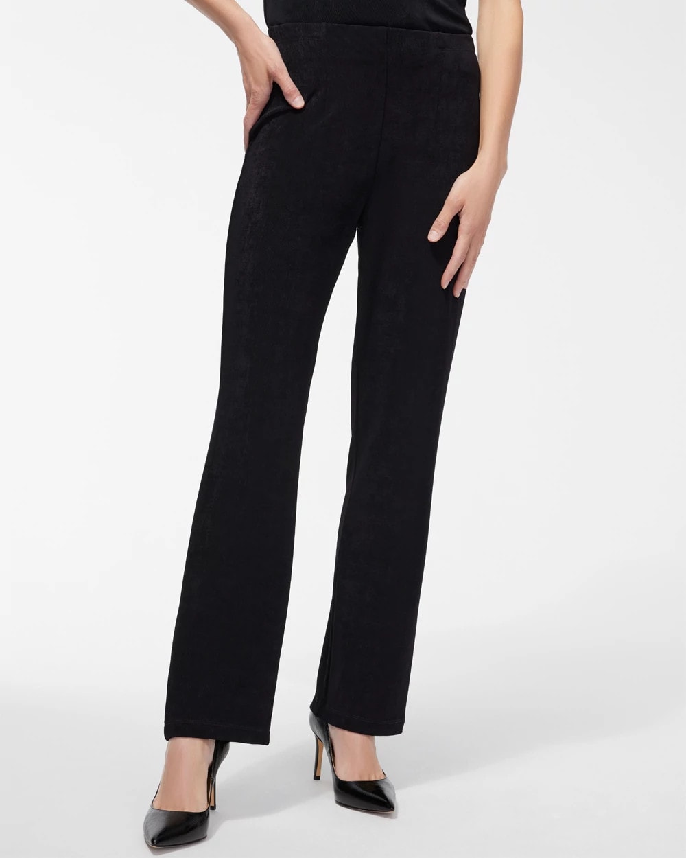 Chico's Travelers™ Classic No Tummy Pants BLACK
