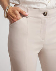 Chico's Emme Straight Ankle Pants SMOKEY TAUPE