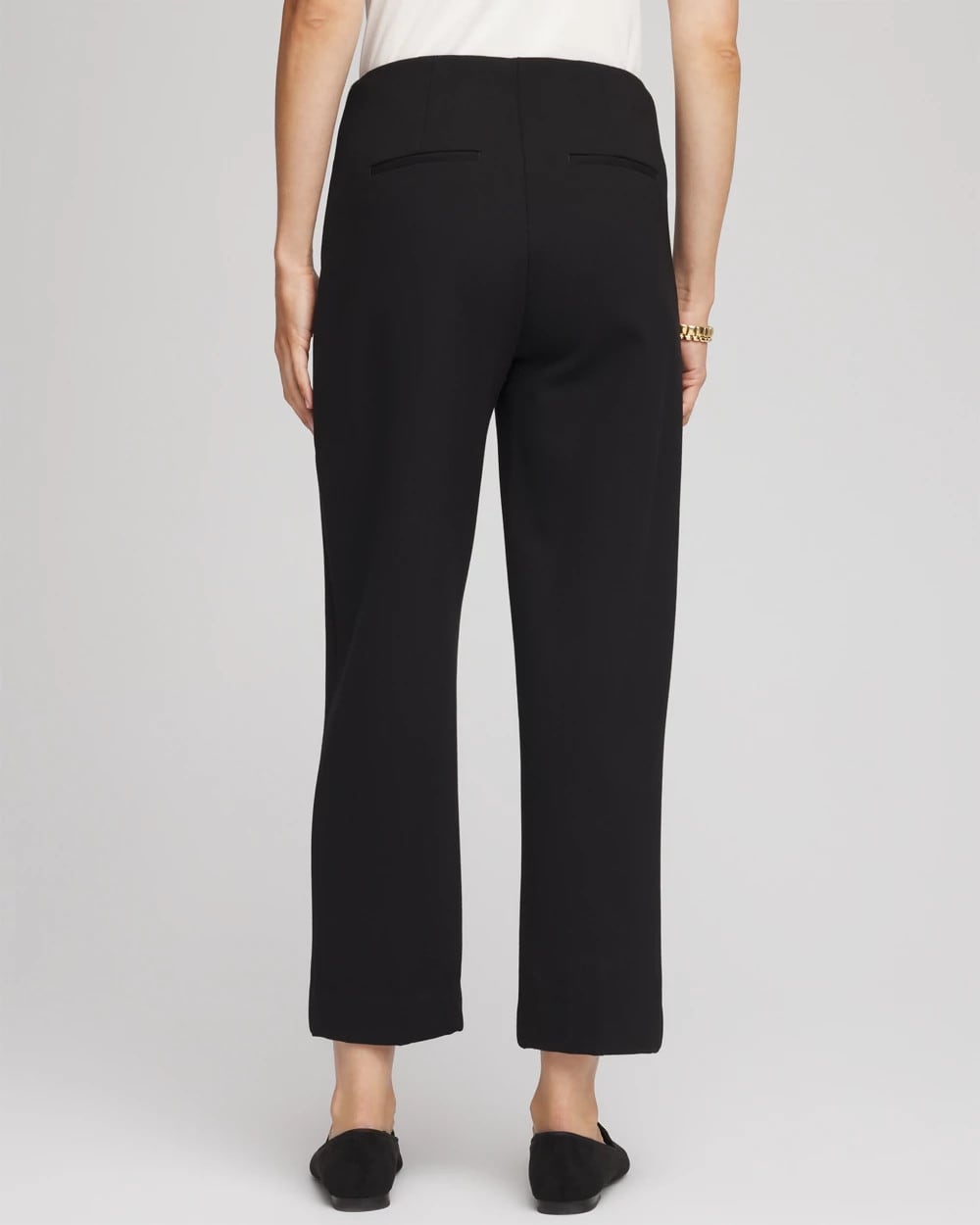Chico's Juliet Relaxed Tapered Ankle Pants BLACK