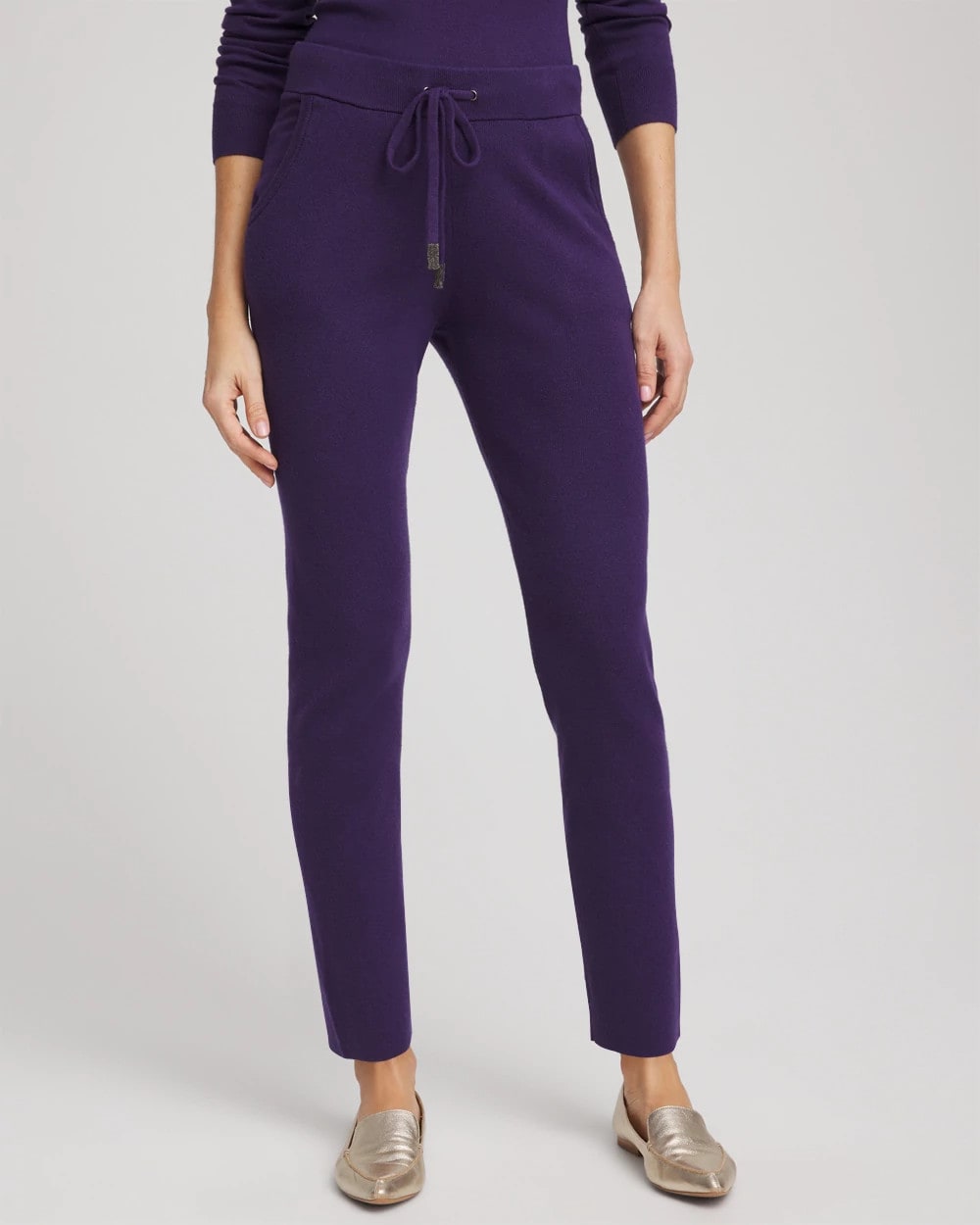 Chico's Zenergy® Luxe Tapered Ankle Pants PURPLE ELIXIR