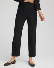 Chico's Emme Straight Ankle Pants BLACK