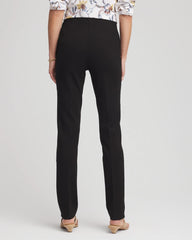 Chico's Juliet Slim Trim Detail Pants BLACK
