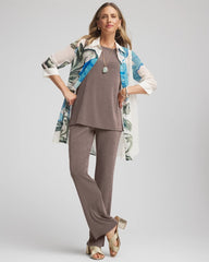 Chico's Travelers™ No Tummy Pants DEEP TAUPE