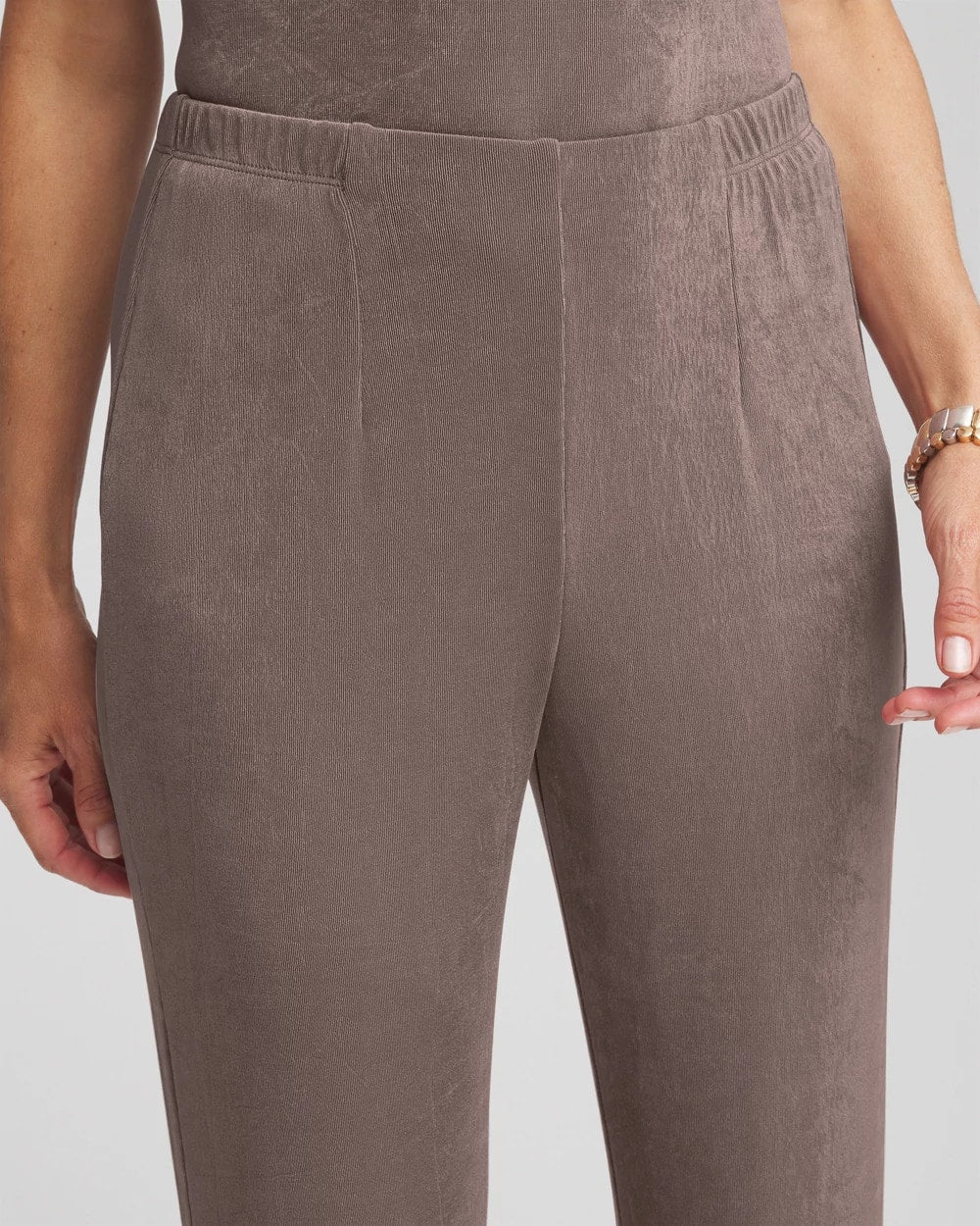 Chico's Travelers™ No Tummy Pants DEEP TAUPE