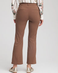 Chico's Emme Cropped Flared Pants DRIED MUSHROOM