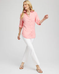 Chico's Lightweight Juliet Flared Ankle Pants ALABASTER
