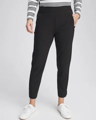 Chico's Zenergy® UPF Rib Mix Ankle Pants BLACK